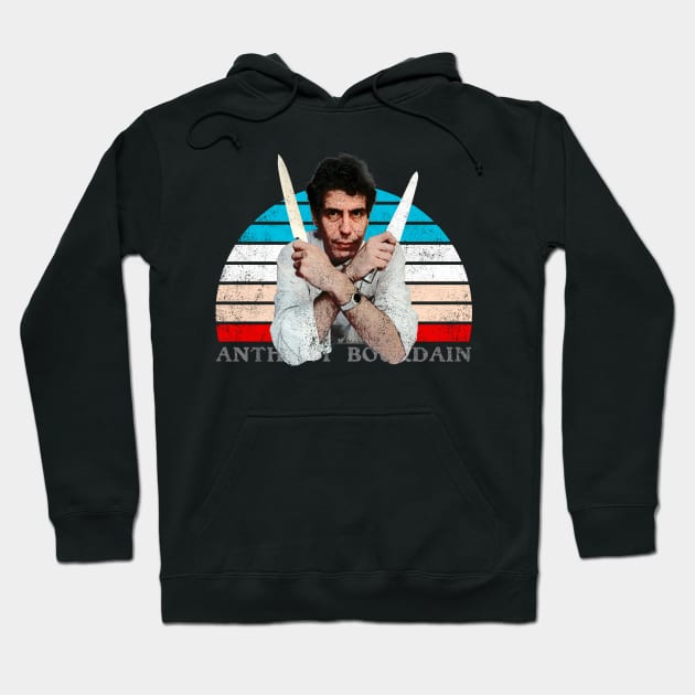 Anthony Bourdain Retro Sunset Hoodie by trippyanime